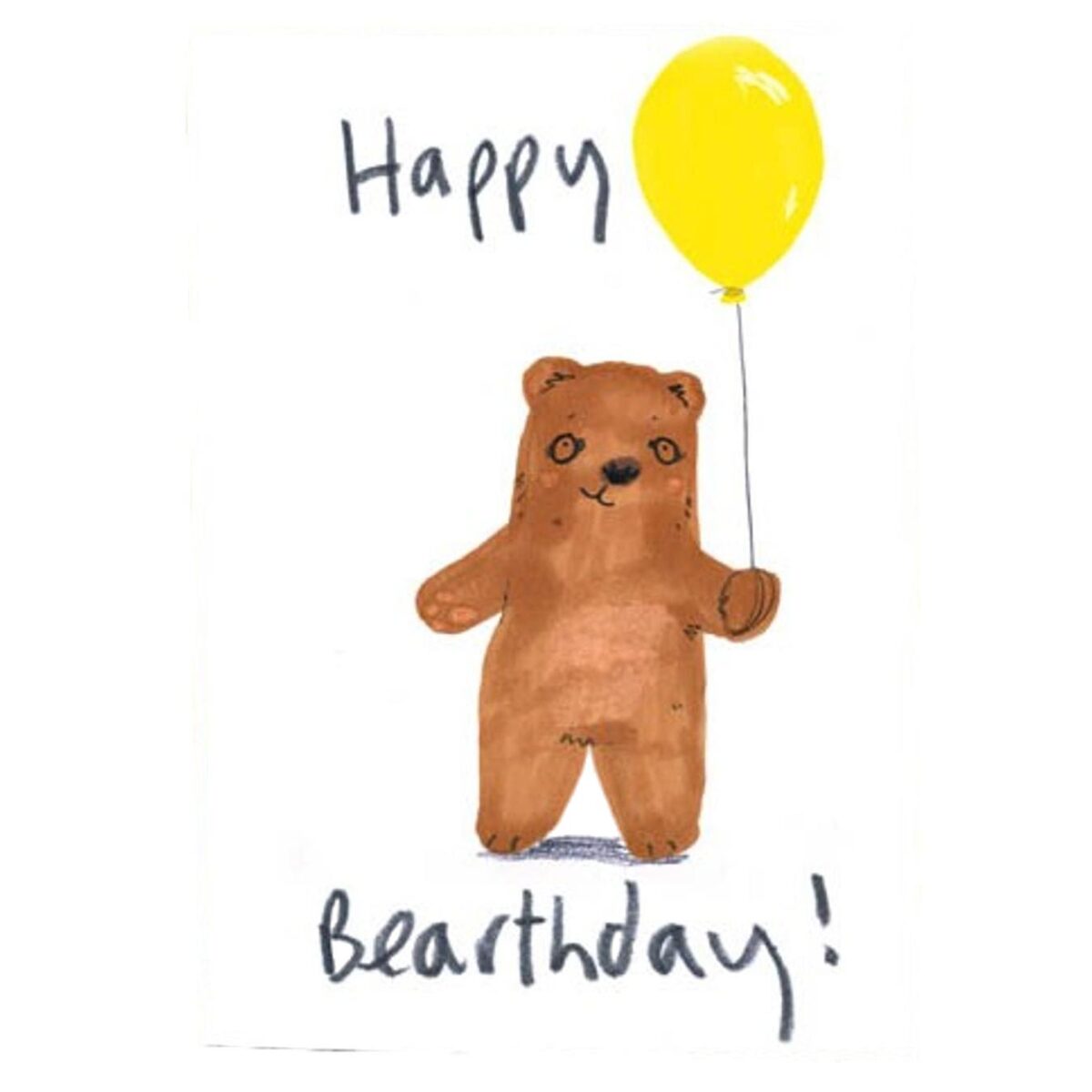 Happy Bearthday eco-friendly humour greetings card