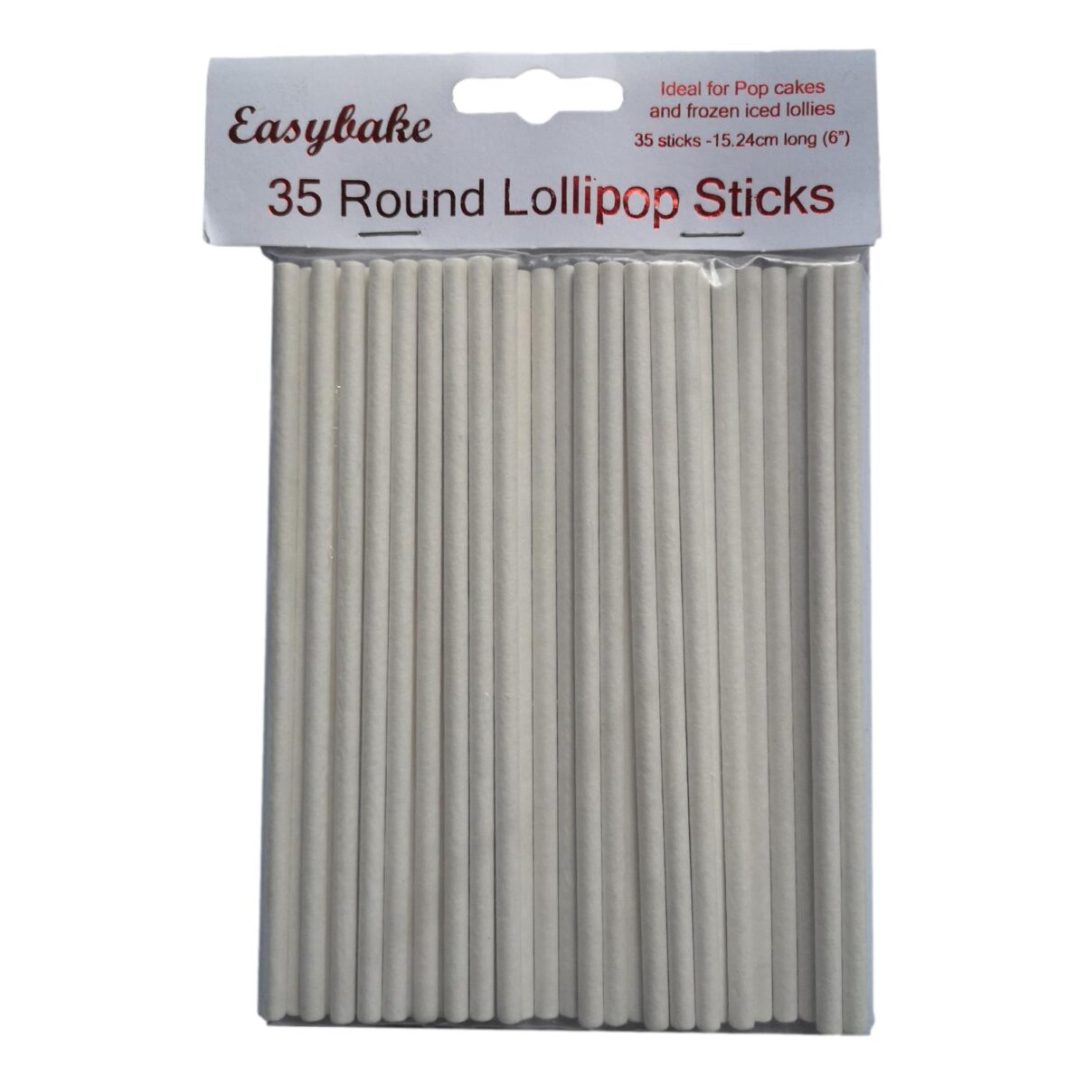 6 inch Round Lollipop Sticks - pack of 35