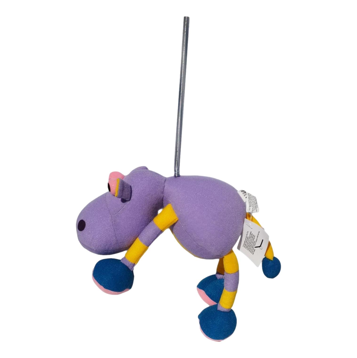 Springy Hippopotamus Panopoly Animal Mobile distraction for babies & young children