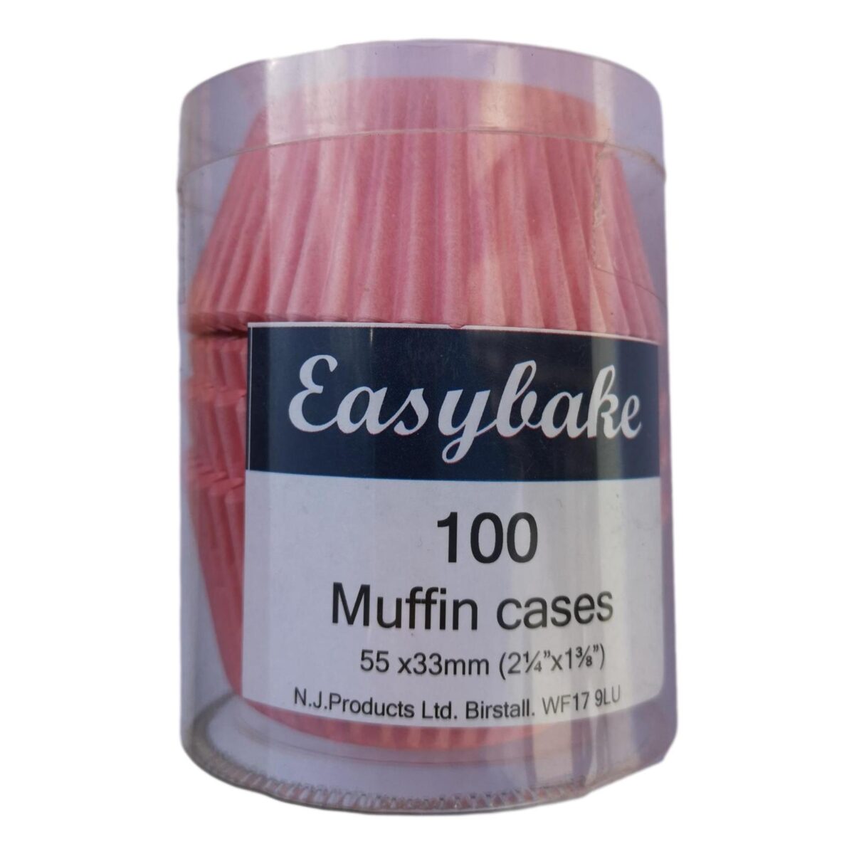 100 Pale Pink Easybake Glassine Muffin Cases