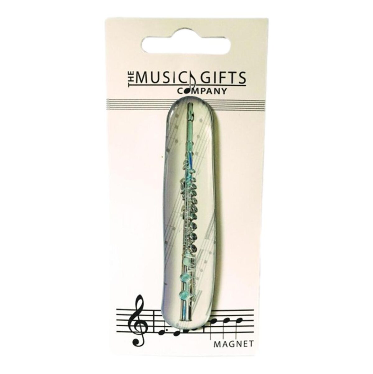 Silver Flute fridge magnet