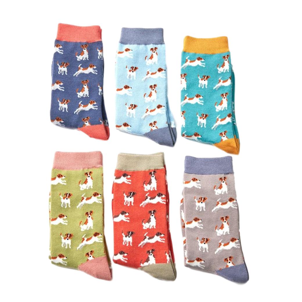 Jack Russell Dog Orange Womens Novelty Ankle Socks Adult One Size - Image 2
