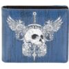 Sword Through Skull Gents Leatherette Wallet