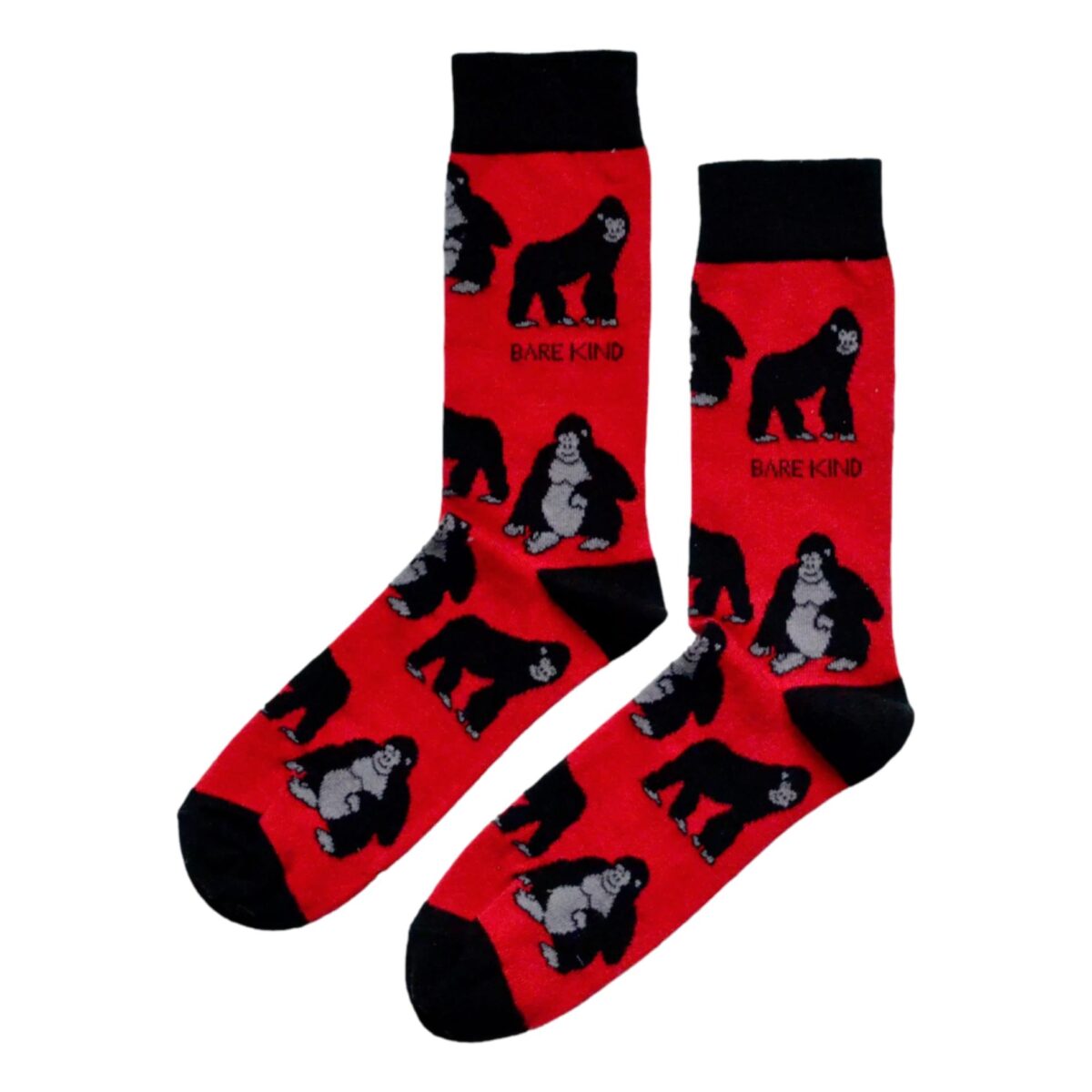 Save The Gorillas Unisex Novelty Ankle Socks Adult One Size