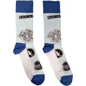 AC/DC Icons Blue Unisex Adult Ankle Socks