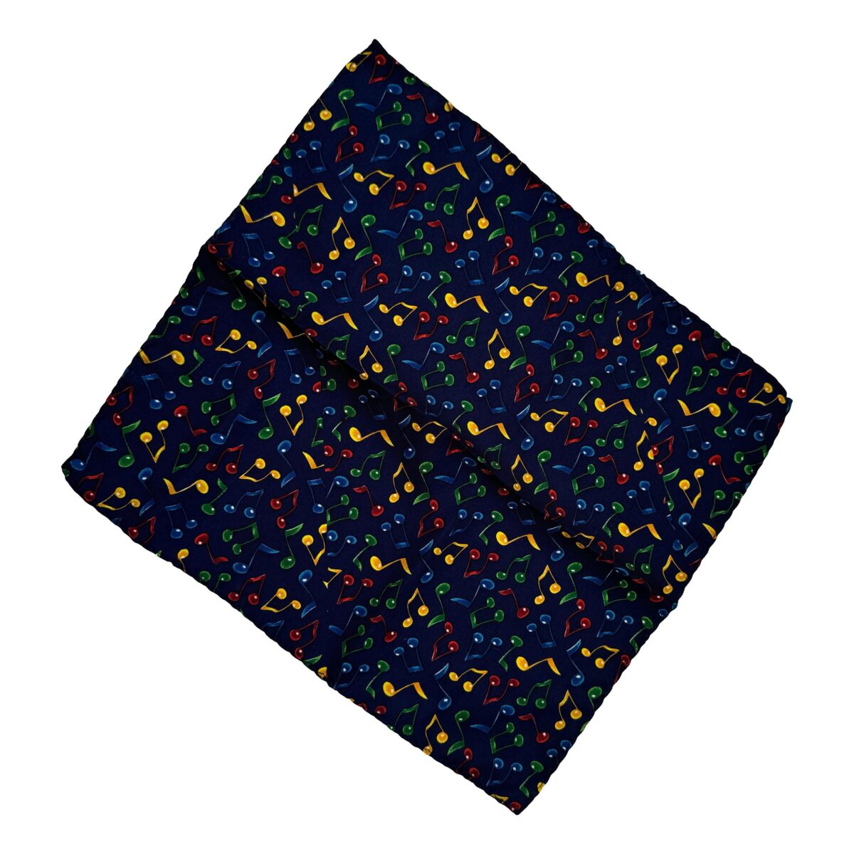 Quaver Music Notes 100% Polyester Navy Pocket Handkerchief