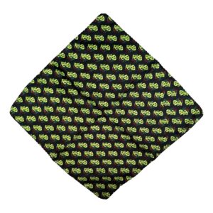 Green Theatre Masks 100% Polyester Black Pocket Handkerchief