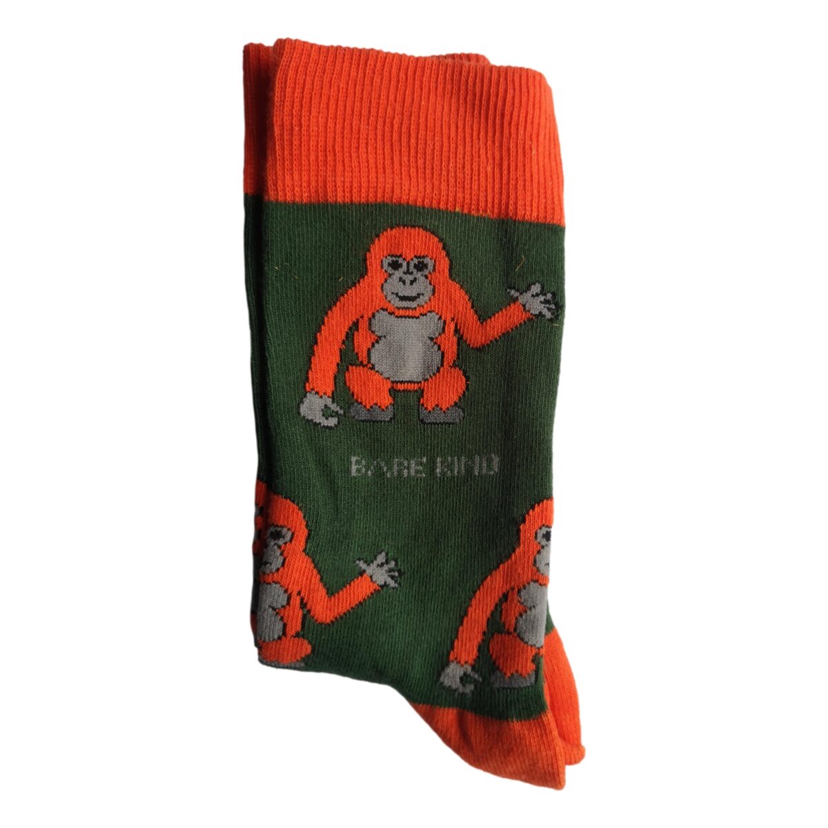 Save The Orangutans Green Unisex Novelty Ankle Socks Adult Size 7-11 - Image 2