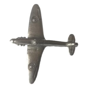 Hurricane Fighter Plane polished pewter metal lapel pin badge